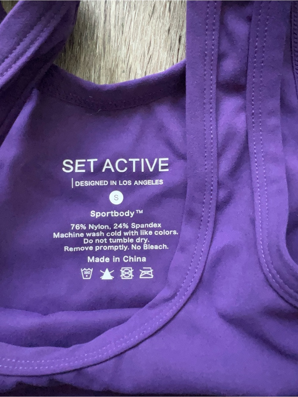 Set Active purple romper small - Picture 4 of 8
